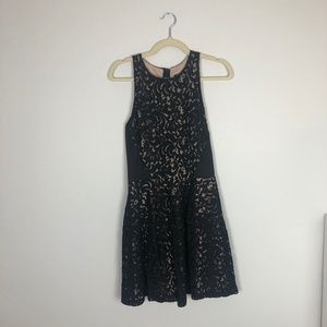 Mossimo Black Lace and Nude Shell Dress